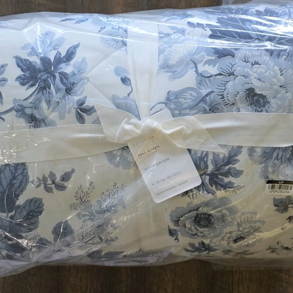 Edredón Pottery Barn Garden Floral Percal Reina Completo y 2 Fundas Nuevo Foto 3 de 3