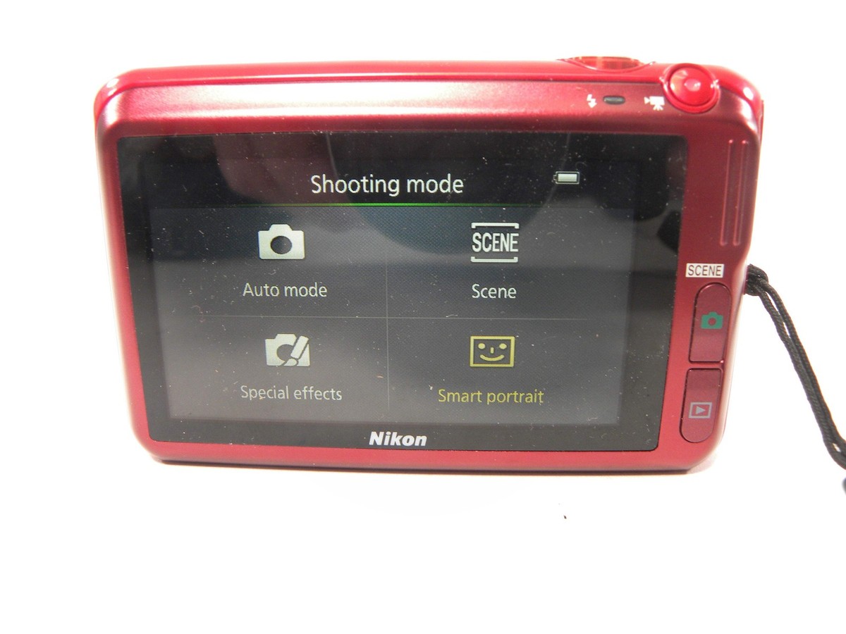 Nikon Coolpix S6400 16.0mp Digital Camera (RED) AS IS No Returns