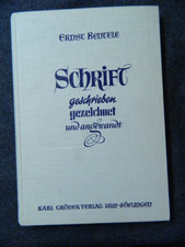 Typografie Ernst Bentele, Schrift geschrieben...
