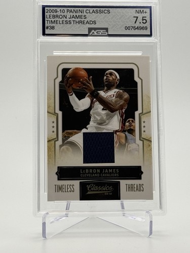 2009-10 Panini Classics LeBron James Game Used Jersey Card #38 /199 - AGS 7.5