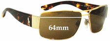 SFx Replacement Sunglass Lenses fits Polo PH 3041 - 64mm Wide