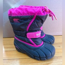 Sorel Kids Boots in Black and Pink size 12