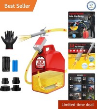 Portable Fuel Transfer Pump with 51-Inch Hose 4 Adapters Versatile Durable