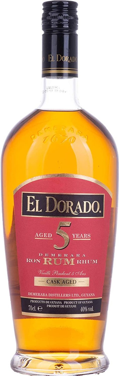 El Dorado 5 Year Old Gold Rum (700ml - 40%)