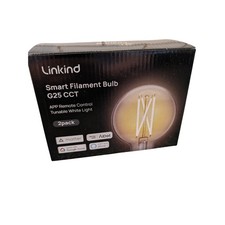 Linkind Smart Filament Bulb G25 CCT 2pk Tunab...