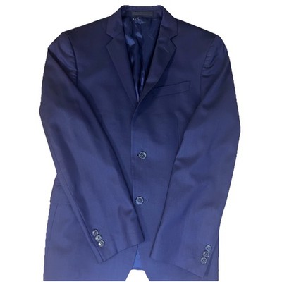 Versace Collection Men s 46 Suit Jacket Blazer Wool Blend Navy Blue Sport coat