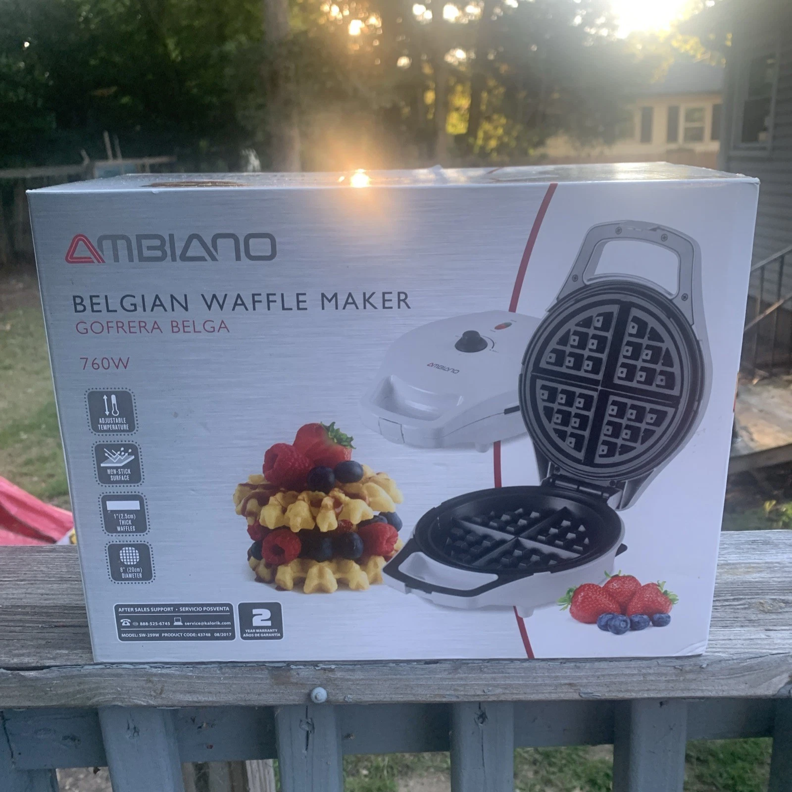 Ambiano Belgian Waffle Maker New In Box