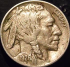 1926-P Buffalo Nickel Choice Original XF Full Horn