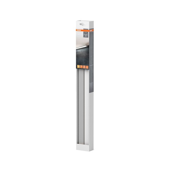 Led Unterbauleuchte Alu Metall Silber Osram 3000K L:55Cm Schrank Wandlampe Flur-image
