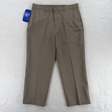Vintage Levis Action Slacks Pants Mens 38x29 Khaki Dress Flat Front 38x27 NWT