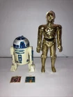 VINTAGE 1978 Kenner Star Wars 12 Inch Action Figure C-3PO R2-D2 Death Star Plans