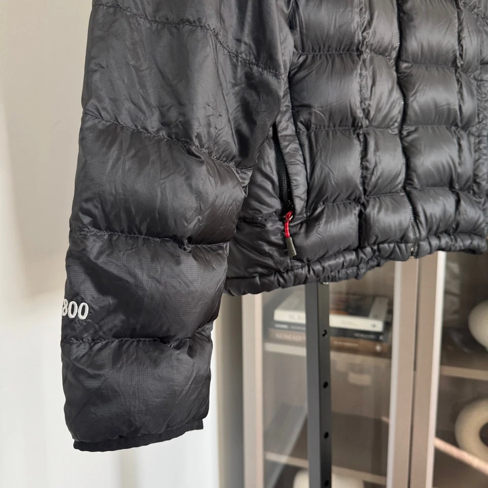 The North Face Summit Series 800 Down Black Jacket Medium Logo Quilted Puffer - Image 3 of 4