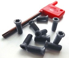 20pcs M2.5 x 8mm Insert Torx Screw for Carbide Inserts Lathe Tool Screwdriver