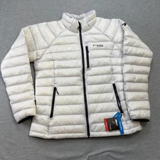 Columbia Jacket Womens XL White Arctic Crest Down Insulated Titanium Packable