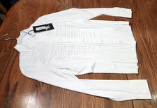 Equiline, New, GollyG long sleeve Show Shirt, white, 44/ Large/ 8, MSRP $295