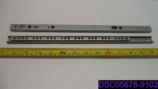 Qty = 21 (10 Pairs + 1): 14" Drawer Slides. Actual: 13-3/4" x 11/16" x 3/8"