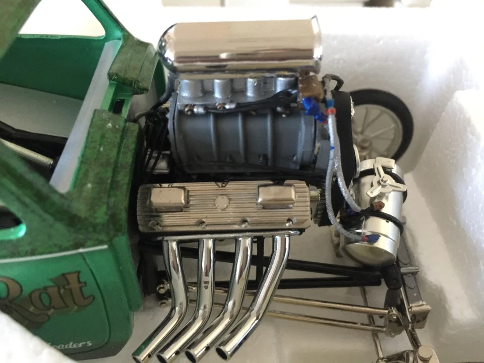 1/18 GMP ACME SUPER RAT ALTERED FIAT DRAGSTER DIE CAST CAR  A1800806 1:18 USED - Image 3 of 4