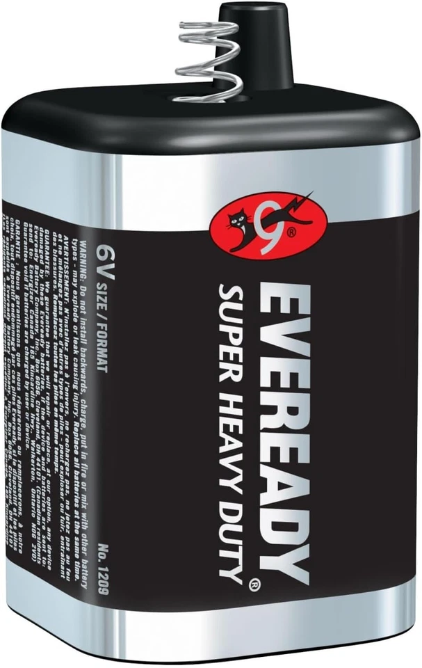 Eveready 6 Volt Lantern Battery, Super Heavy Duty 1209, Long-Lasting For Outdoo - Image 2 of 2