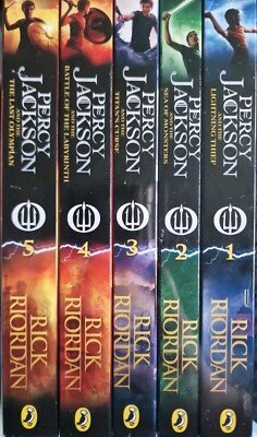 Percy Jackson Collection 5 Books Box Set By Rick Riordan - Ages 9+ Paperback New