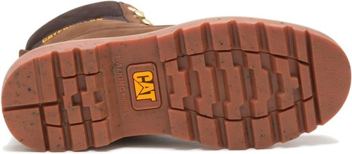 Cat Footwear Womens E COLORADO Slip Resisrtant Work Casual Boots Leather Brown - 第 6/6 張圖片