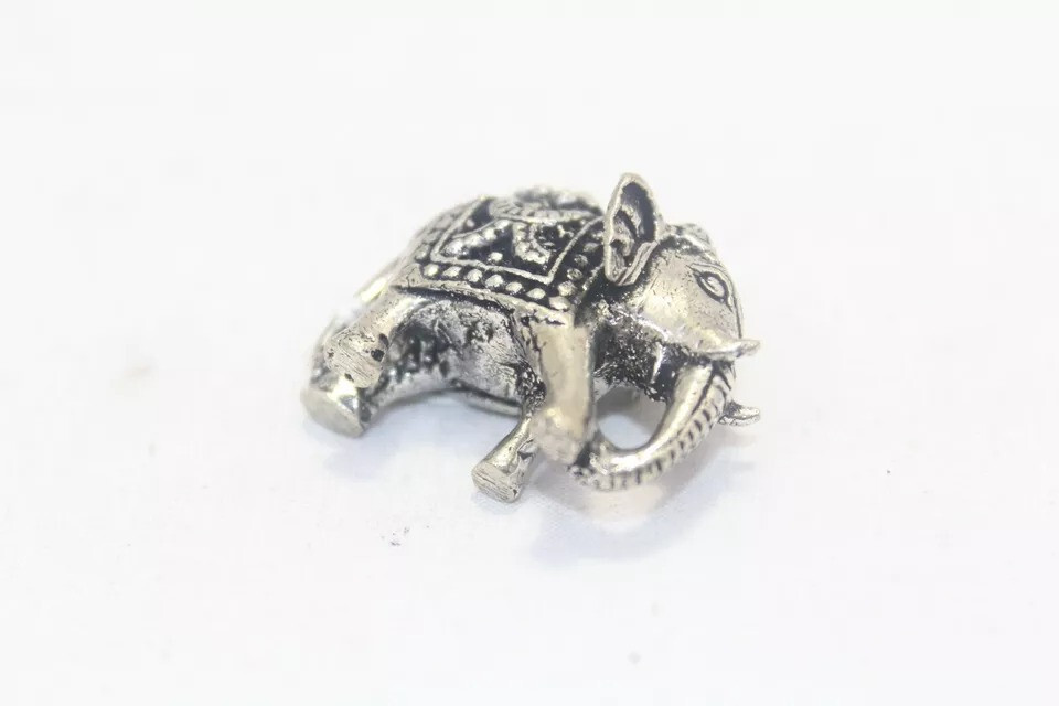 Indian Elephant Figurine Hindu Statue 70 Pure Silver Home Decor Good