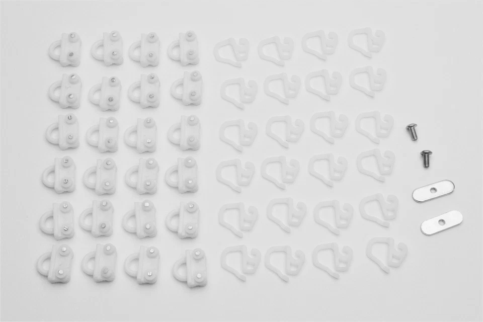 24x Gardinen Gleiter Rollen passend für IKEA KVARTAL Schienensystem - B Ware - - Bild 4 von 4