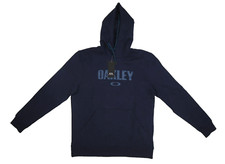 Oakley PO Logo Hoodie 2.0 Navy Blue Pullover Sweatshirt Cotton Fathom Mens M