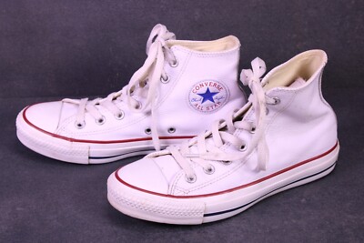 Converse Sneaker Chucks All Star Classic Hi Unisex Gr. 37,5 weiß Leder BC31