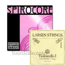 Cello Strings Set 4/4 Spirocore Tungsten G,C -Larsen A,D Medium 2026 Special