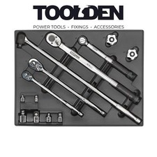 Sealey TBT32 Tool Tray with Ratchet, Torque Wrench, Breaker Bar & Socket Adaptor