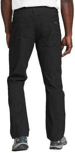 NWT Eddie Bauer Men's UPF 50+ Fleece Lined Tech Pants Black Select Size - Picture 3 of 4