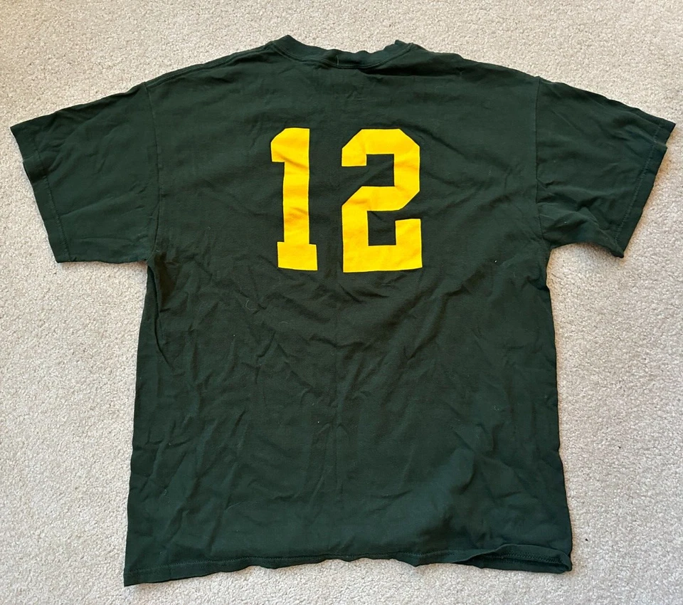 Зеленая футболка Sconnie Mister Rodgers' Neighborhood No12 Packers размер L для взрослых - Изображение 3 из 4