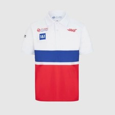 Haas Racing Schumacher Mazepin F1 2021 Men's Team Polo White XL