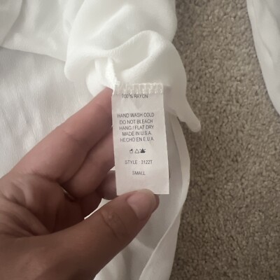 Sapphire 0 Blouse 100% Rayon Milk Colour Size S | eBay
