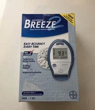 2- Bayer Ascensia Breeze 2 Blood Glucose Monitoring System 1440 1 kit