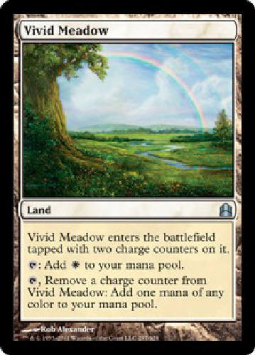 VIVID MEADOW X4 4 4X Commander MTG Magic the Gathering Cards DJMagic