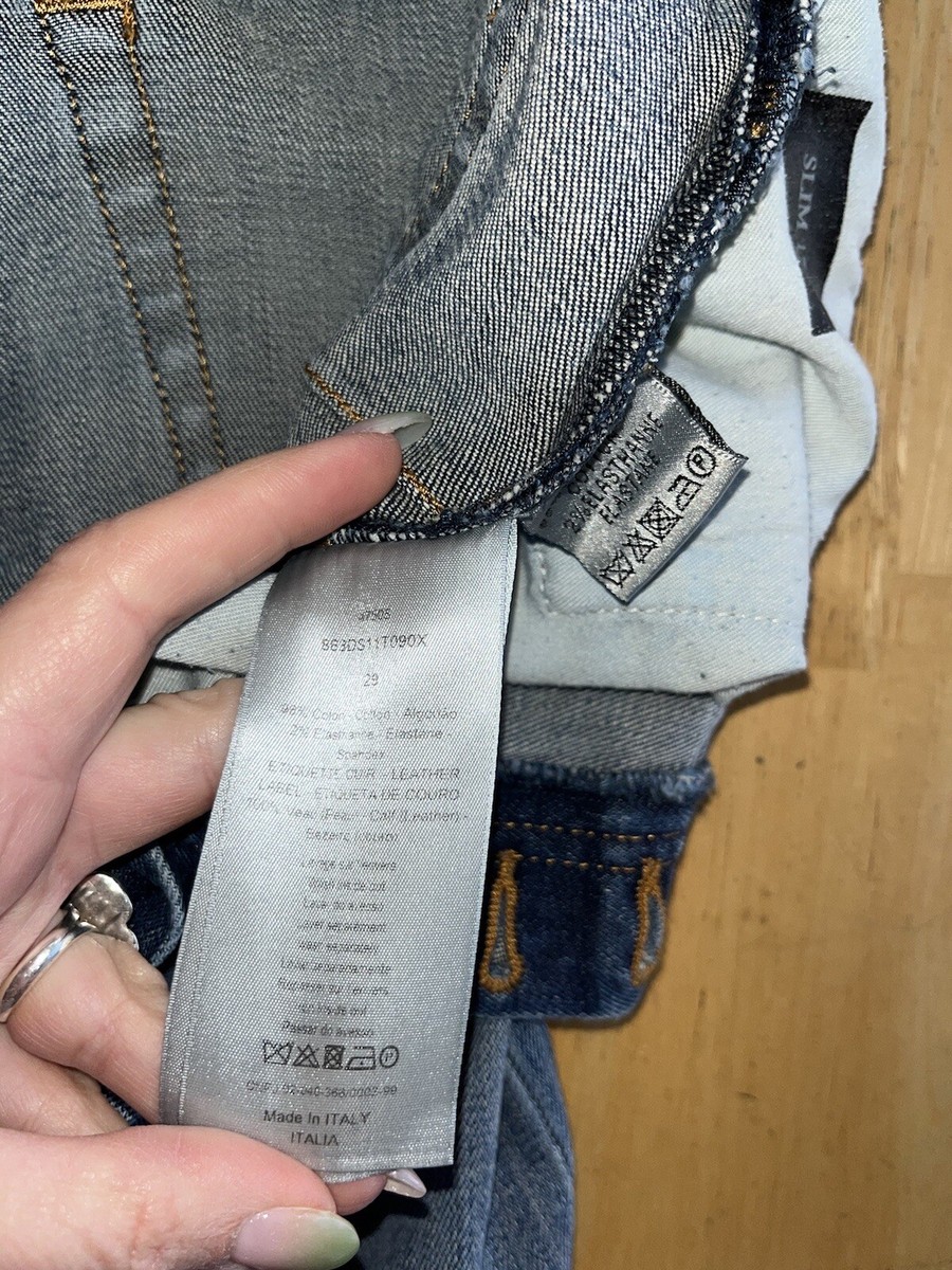 DIOR HOMME Stretch Button Fly Jeans 29 SLIM 17.5 CM Hedi Slimane