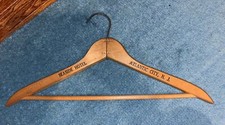 Vtg Seaside Hotel Atlantic City N.J. Wood Hotel Clothes Hanger
