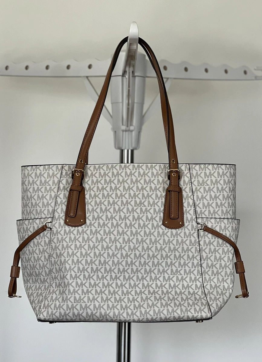 Michael kors hotsell voyager tote vanilla