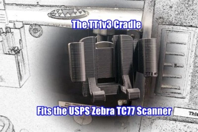 USPS LLV Scanner (Zebra TC77) Holder/Cradle 3D Printed For RAM Ball Mount