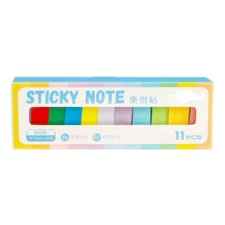 11 Pcs Stickier Notes Coloured Index Tabs Stickier Pad Simple Note Pad for