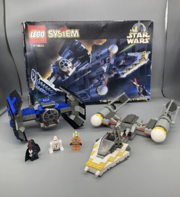 Lego 7150 Star Wars Tie Fighter Y-wing 100% Complete With