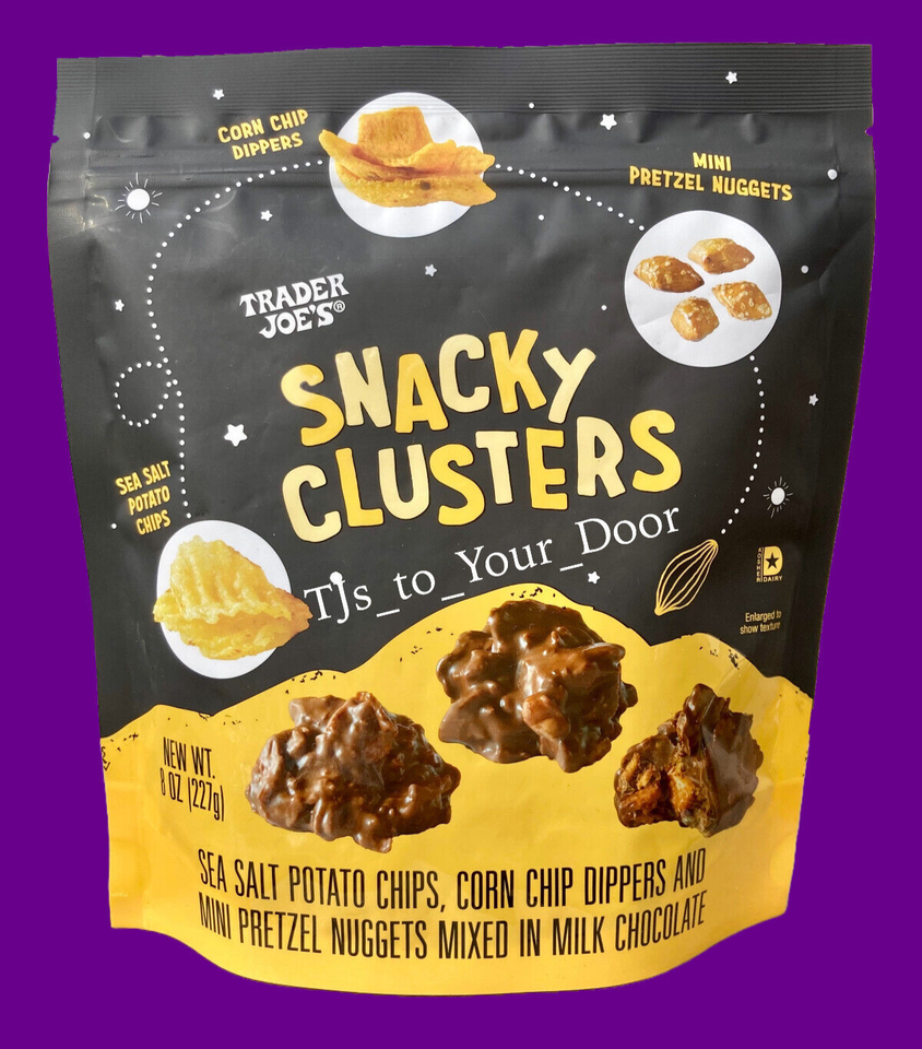 Trader Joes VARIETY PACK Ginger Pretzel, Ube Pretzel, Snacky Clusters