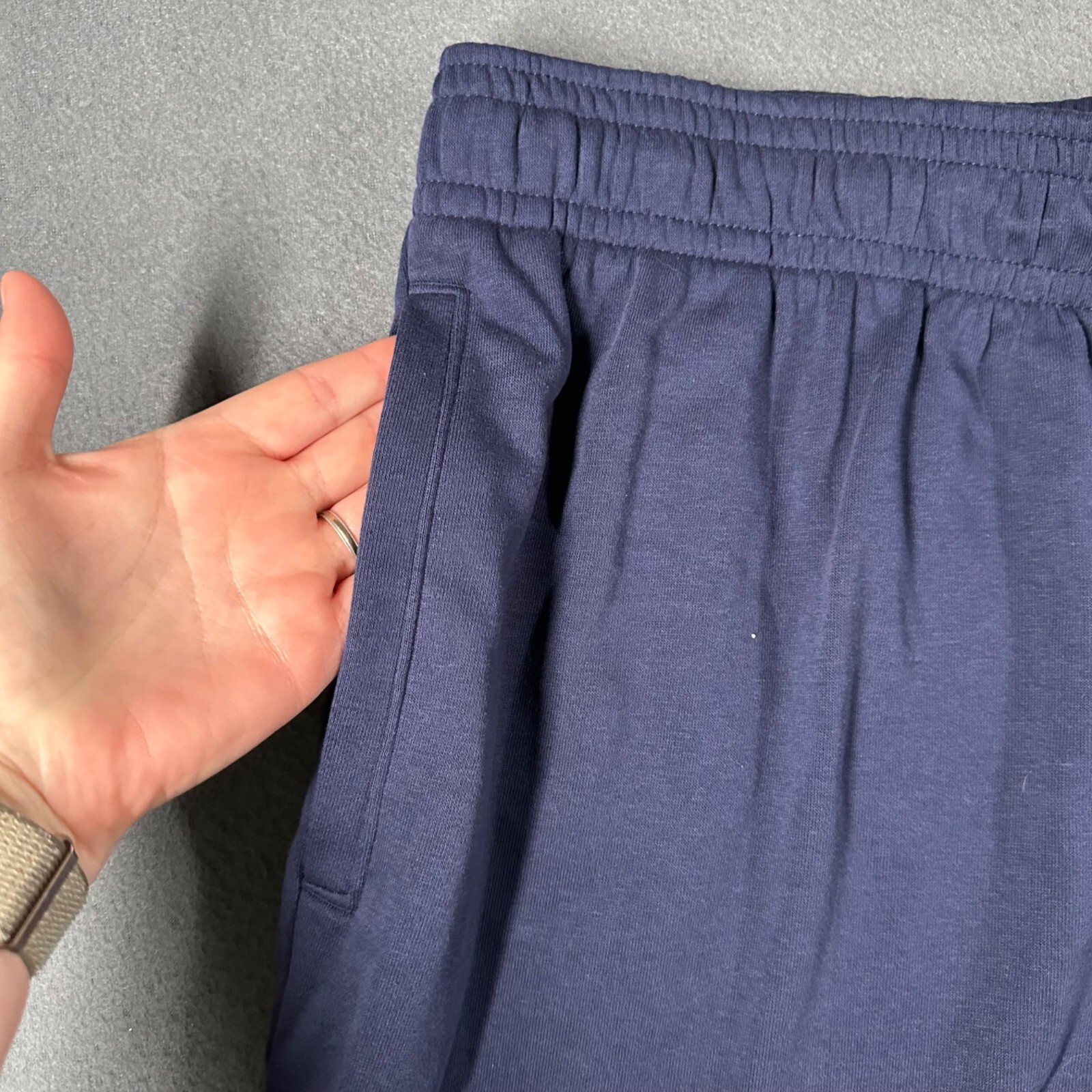 Under Armour Mens XL Navy UA Rival Terry 6 Inch Shorts Pockets Drawstring NWT thumbnail 4