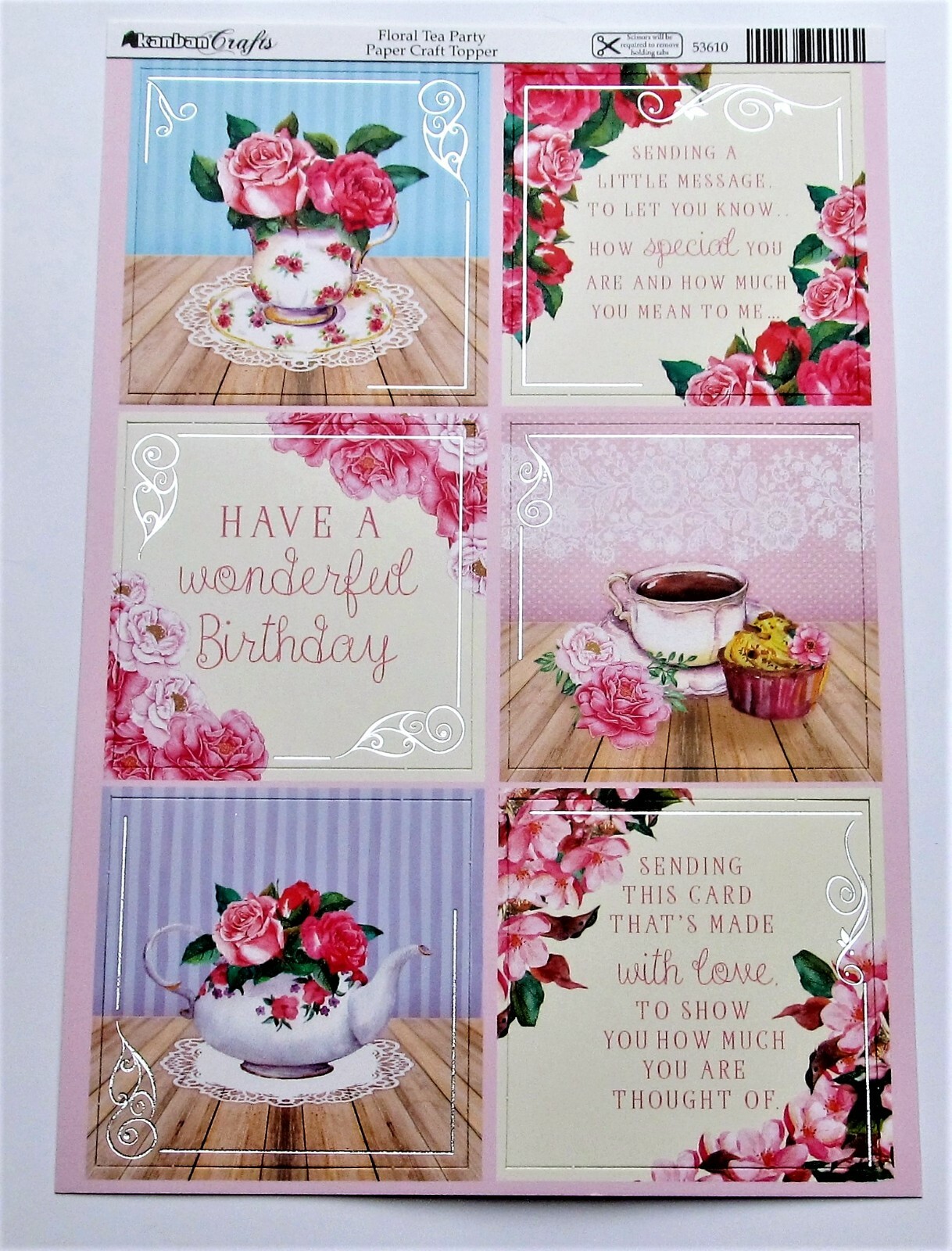 UPDATED Kanban Die Cut Foiled Card Toppers Part 2 99p Sale Postage Discounts eBay