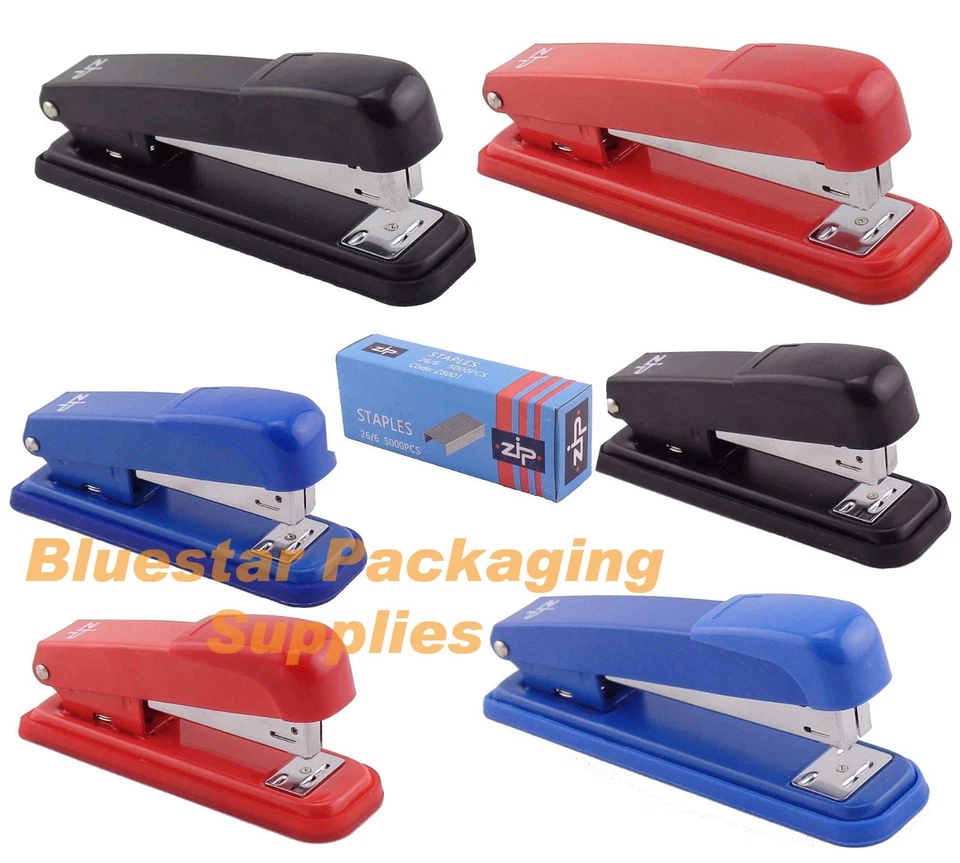 Full Or Half Strip Quality Metal Stapler Choice of Colour and Staples