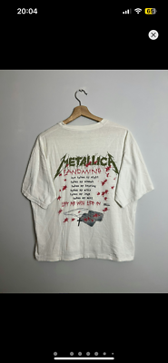 1989 Metallica One Pushead Vintage Heavy Metal Band Tee Grail | eBay