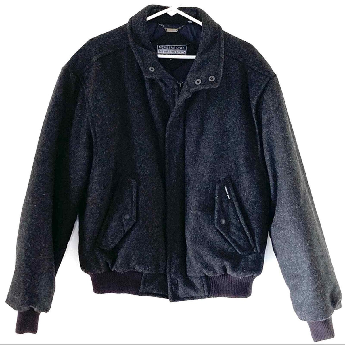 70s〜80s MEMBERS ONLY Wool Oversiz Jacket Men's Iconic Vintage 80's Members Only Oversized Bomber
