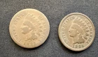 1885 & 1886 Indian Head Cent Two Better Date Pennies With Original Surfaces