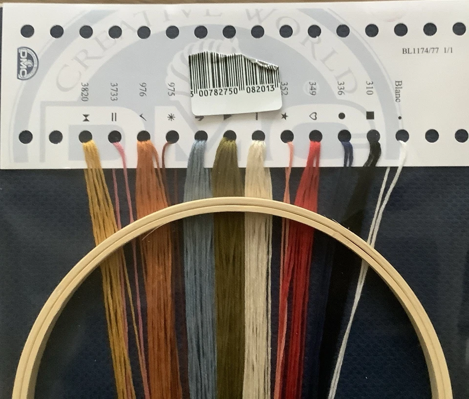 V&A Cross Stitch Kit Strawberry Thief William Morris DMC Sealed Contents Hoop - Image 4 of 4